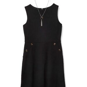 Amy Byer Sleeveless A-Line Dress with Button Accents ~ Free Shipping! ☆